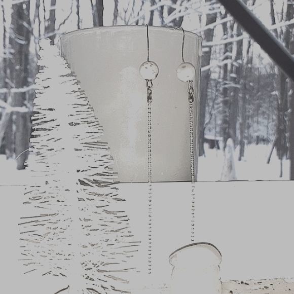 Howlite earings - Picture 3 of 4